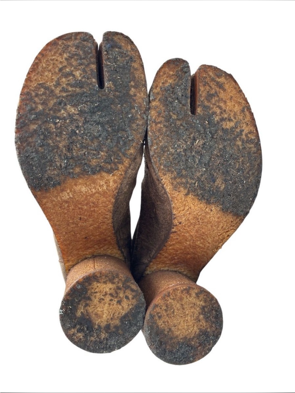 Maison Martin Margiela vintage Brown Split-Toe tabi Suede Boots. Rare ! - Picture 15 of 16